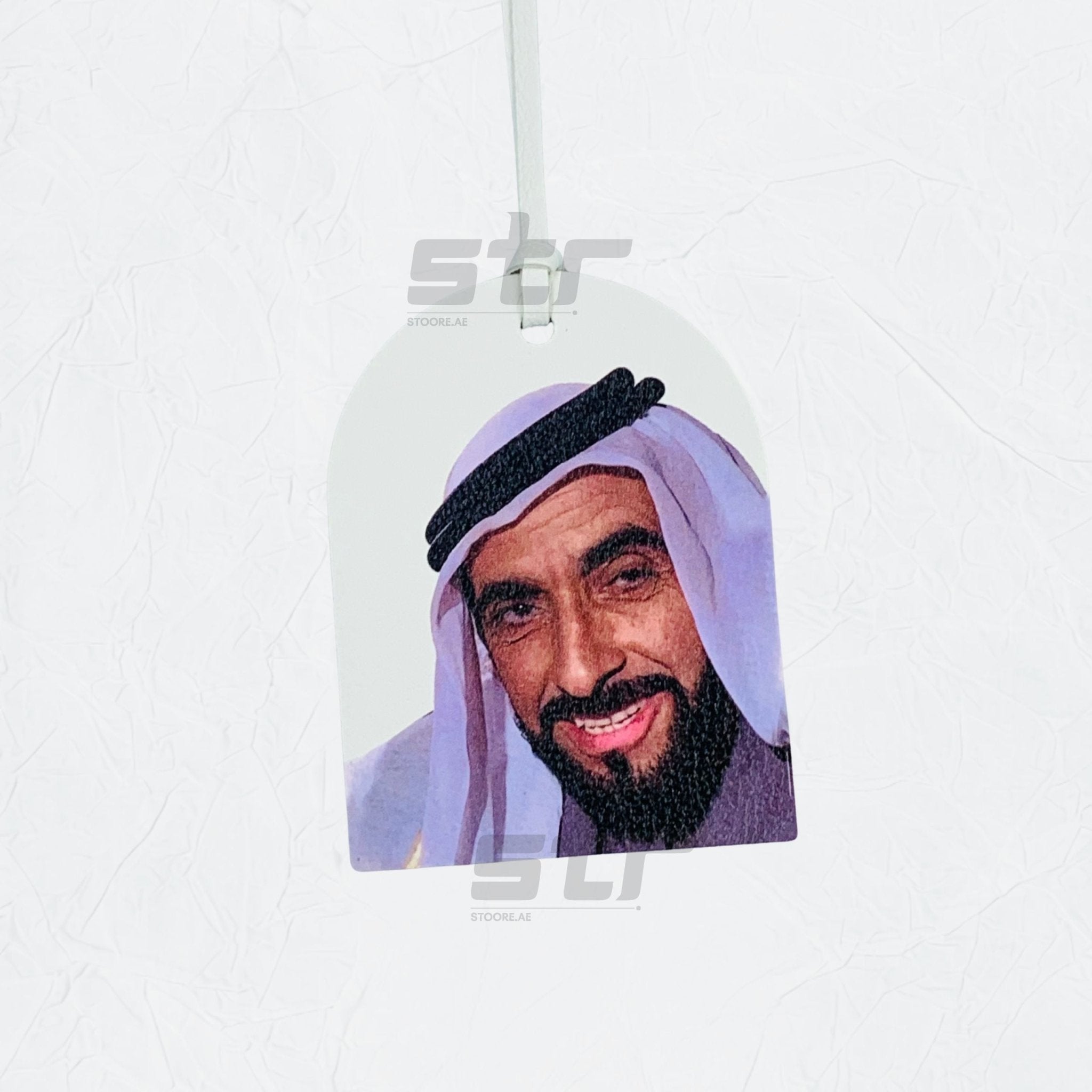 Leather Charm Double Side Sheikh Zayed bin Sultan Al Nahyan - 6